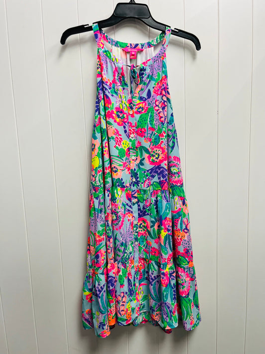 Dress Casual Short By Lilly Pulitzer In Pink & Purple, Size: Xl