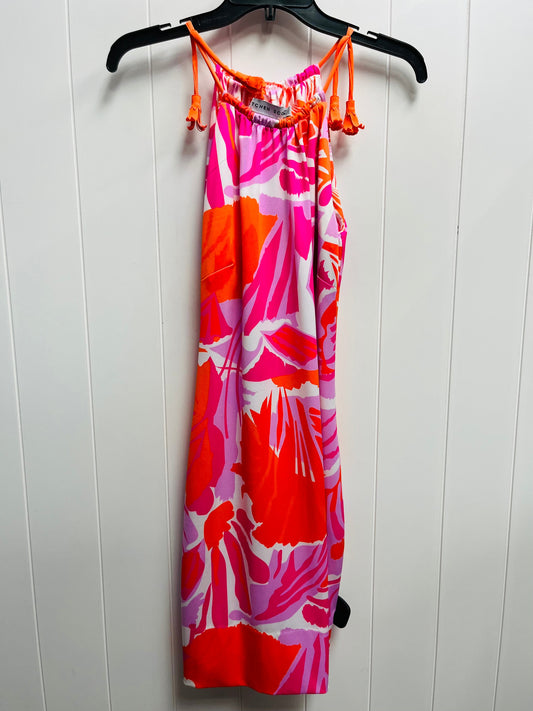 Dress Casual Short By Gretchen Scott In Orange & Pink, Size: Xs