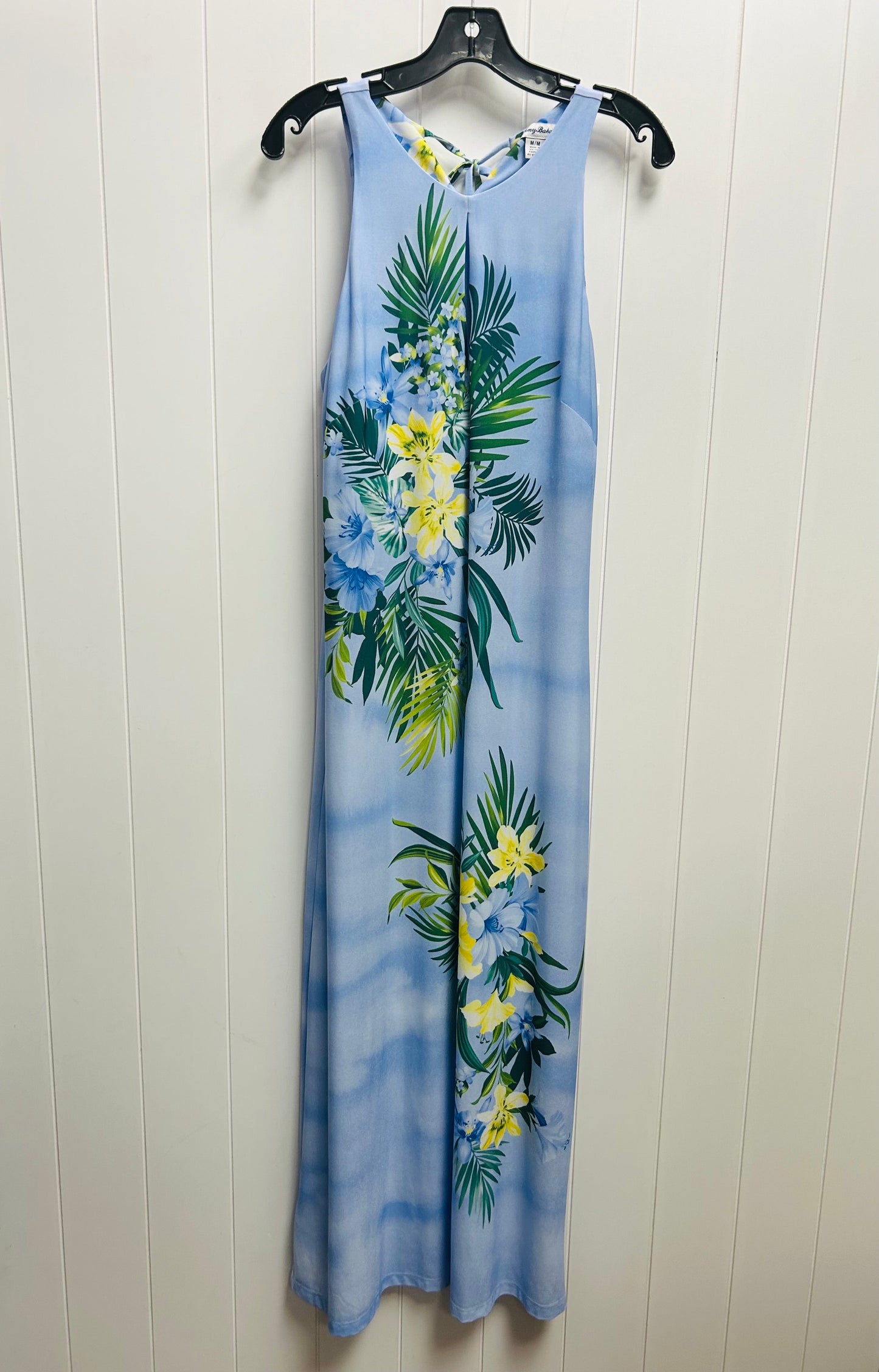 Dress Casual Maxi By Tommy Bahama In Blue & Yellow, Size: M