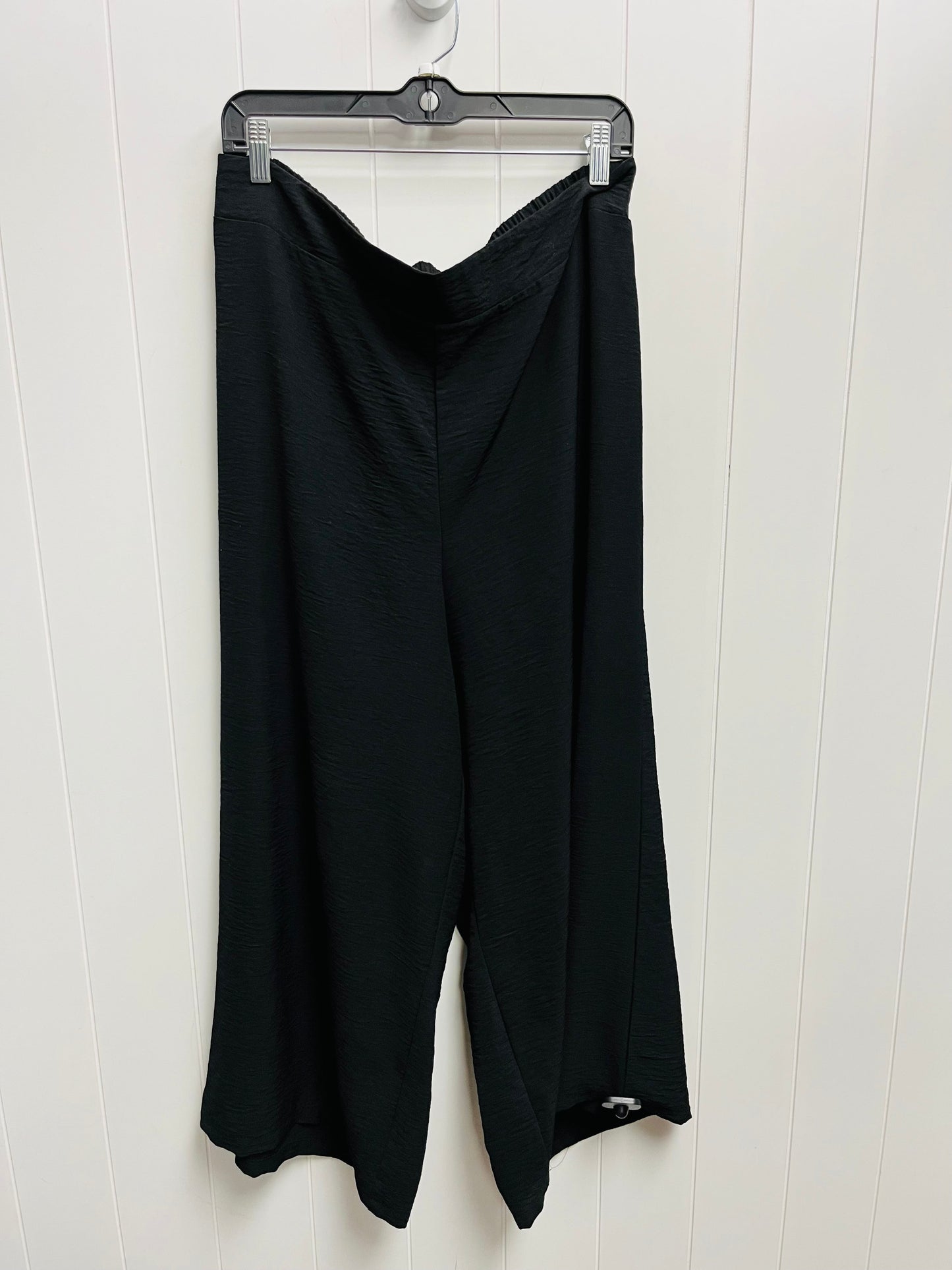 Pants Cropped By Adrianna Papell In Black, Size: Xl