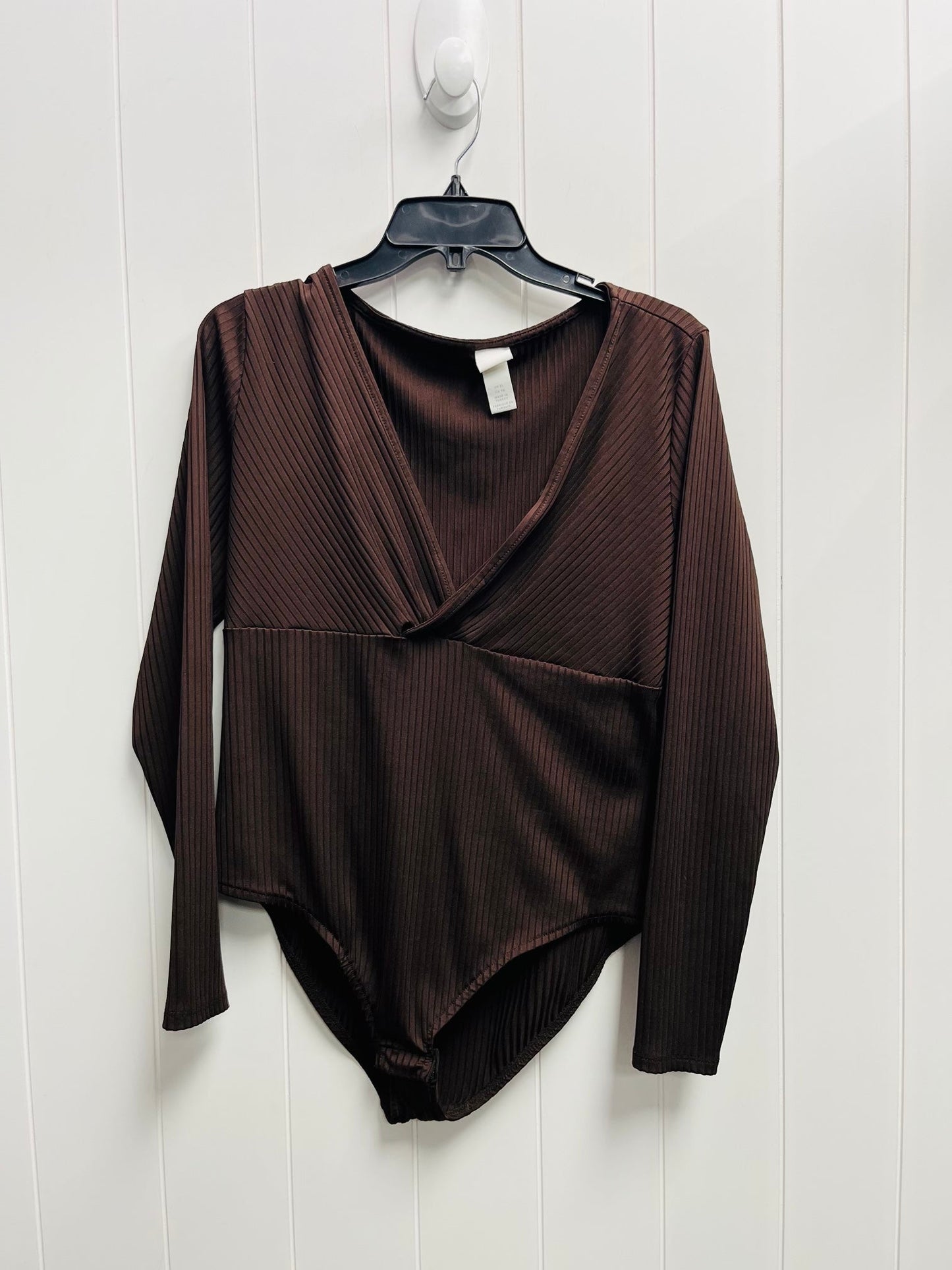 Bodysuit By H&m In Brown, Size: Xl