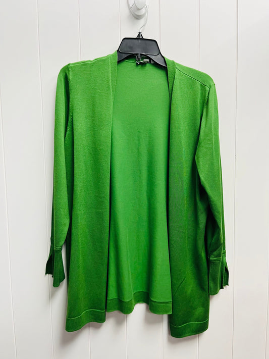 Sweater Cardigan By Chicos In Green, Size: M