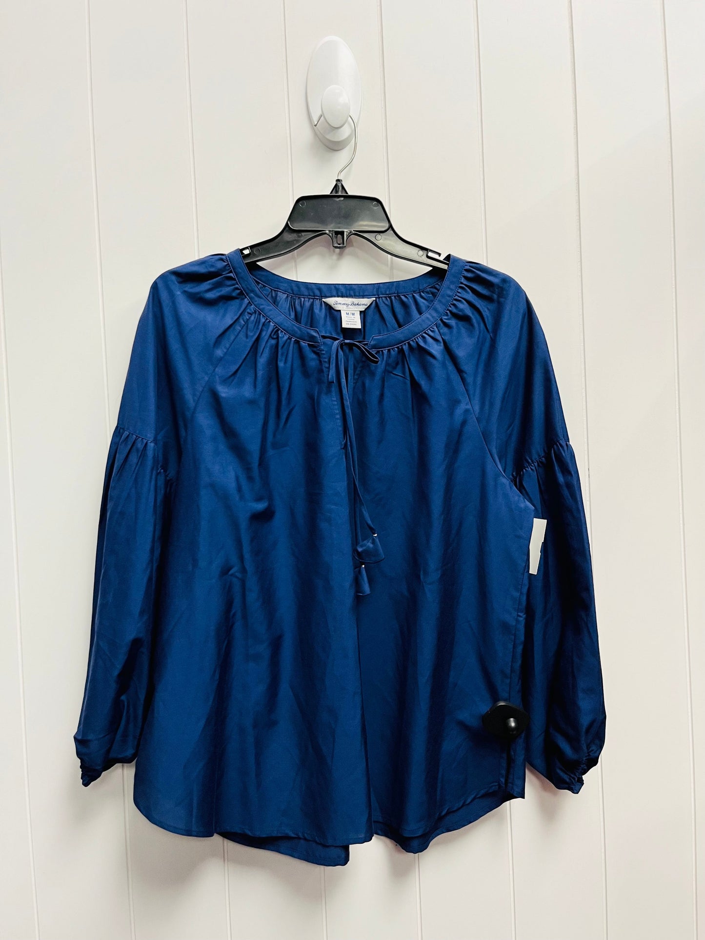 Top Long Sleeve By Tommy Bahama In Blue, Size: Medium