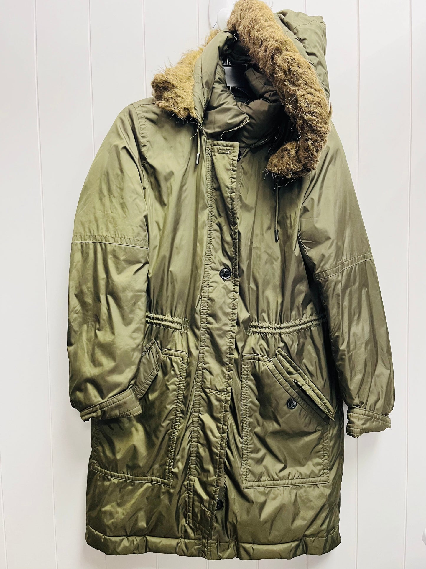 Coat Parka By Banana Republic In Green, Size: S