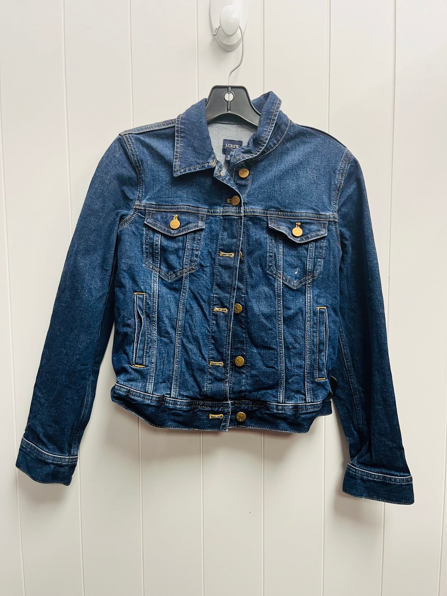 Jacket Denim By J. Crew In Blue Denim, Size: Xxs