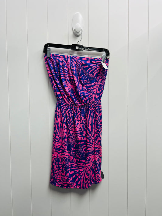 Dress Designer By Lilly Pulitzer In Blue & Pink, Size: Xs