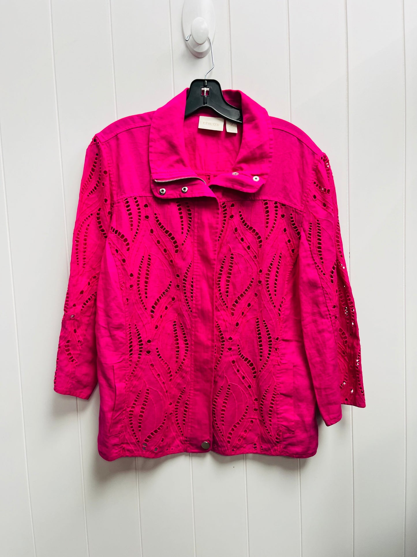 Jacket Other By Chicos In Pink, Size: L