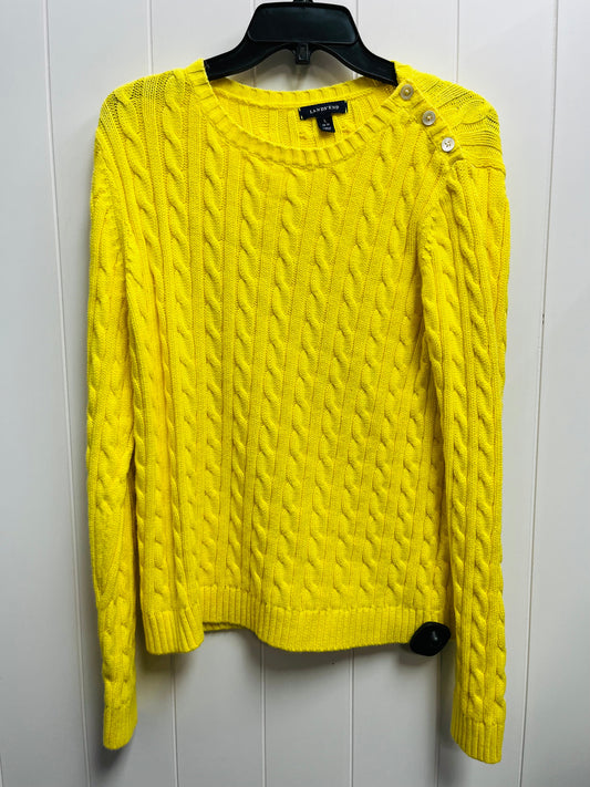 Sweater By Lands End In Yellow, Size: L