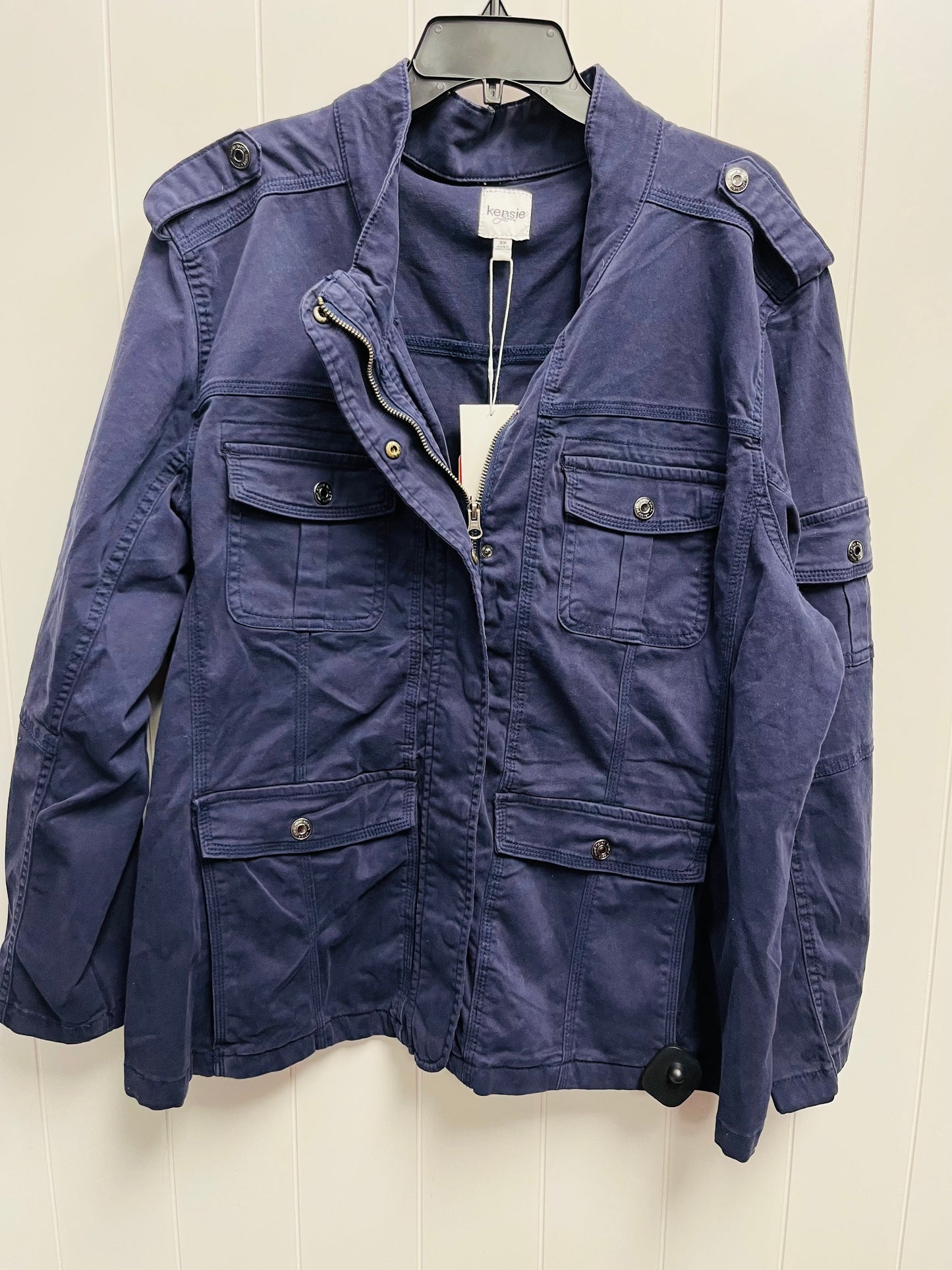 Jacket Utility By Kensie In Navy, Size: 3x