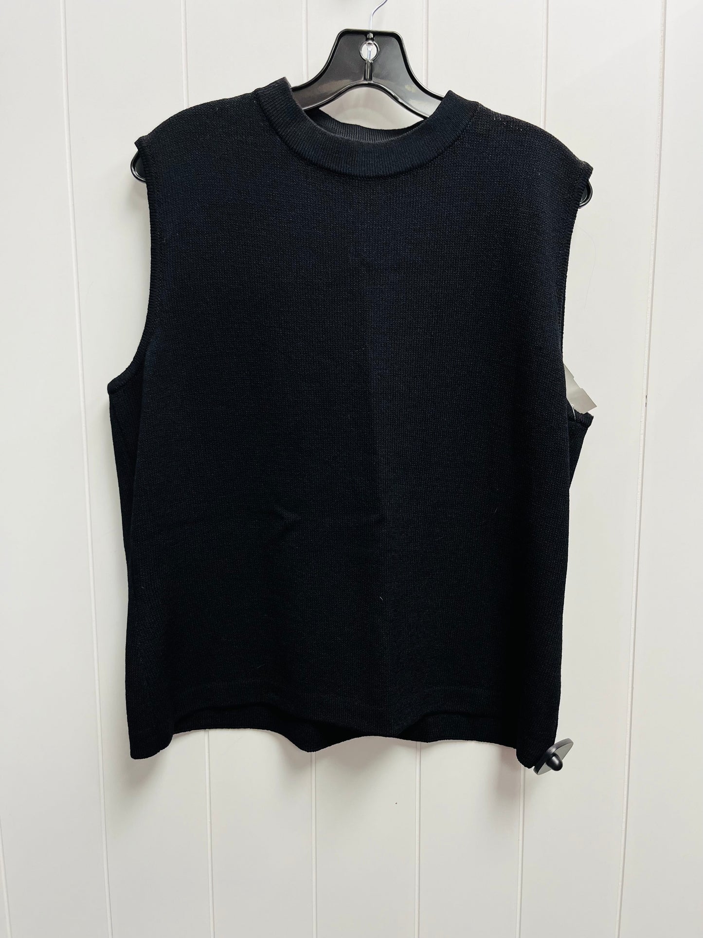 Top Sleeveless Luxury Designer By St John Collection In Black, Size: L