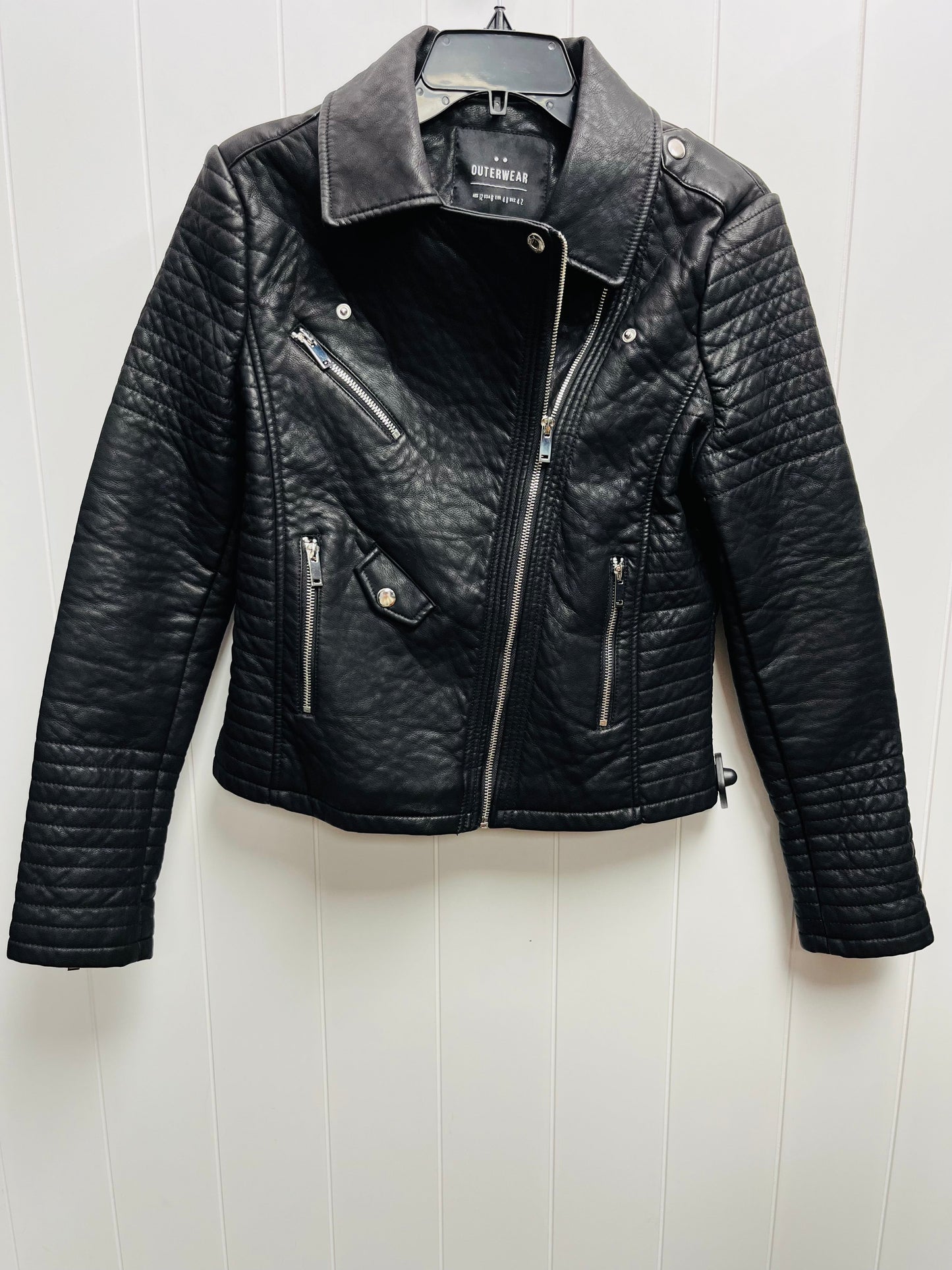 Jacket Moto By OTERWERA In Black, Size: 8