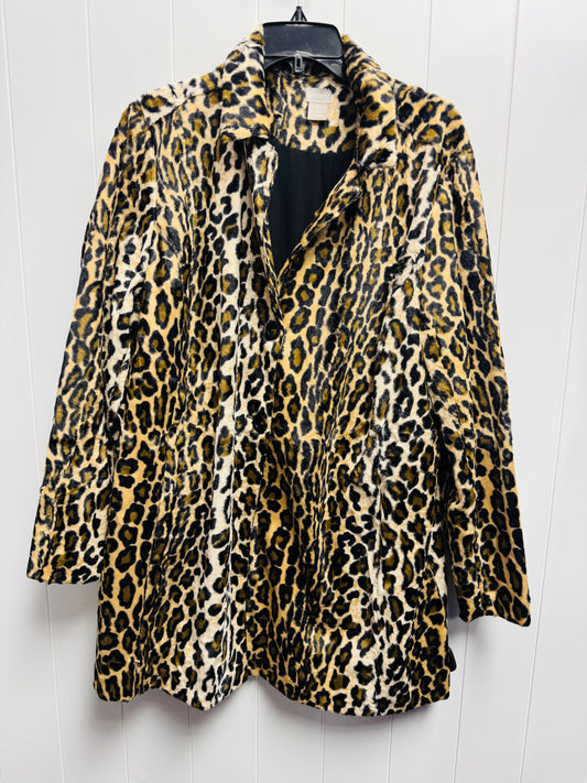 Coat Other By Chicos In Brown & Cream, Size: Xl