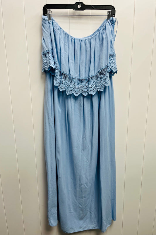 Dress Casual Maxi By Venus In Blue, Size: Xl