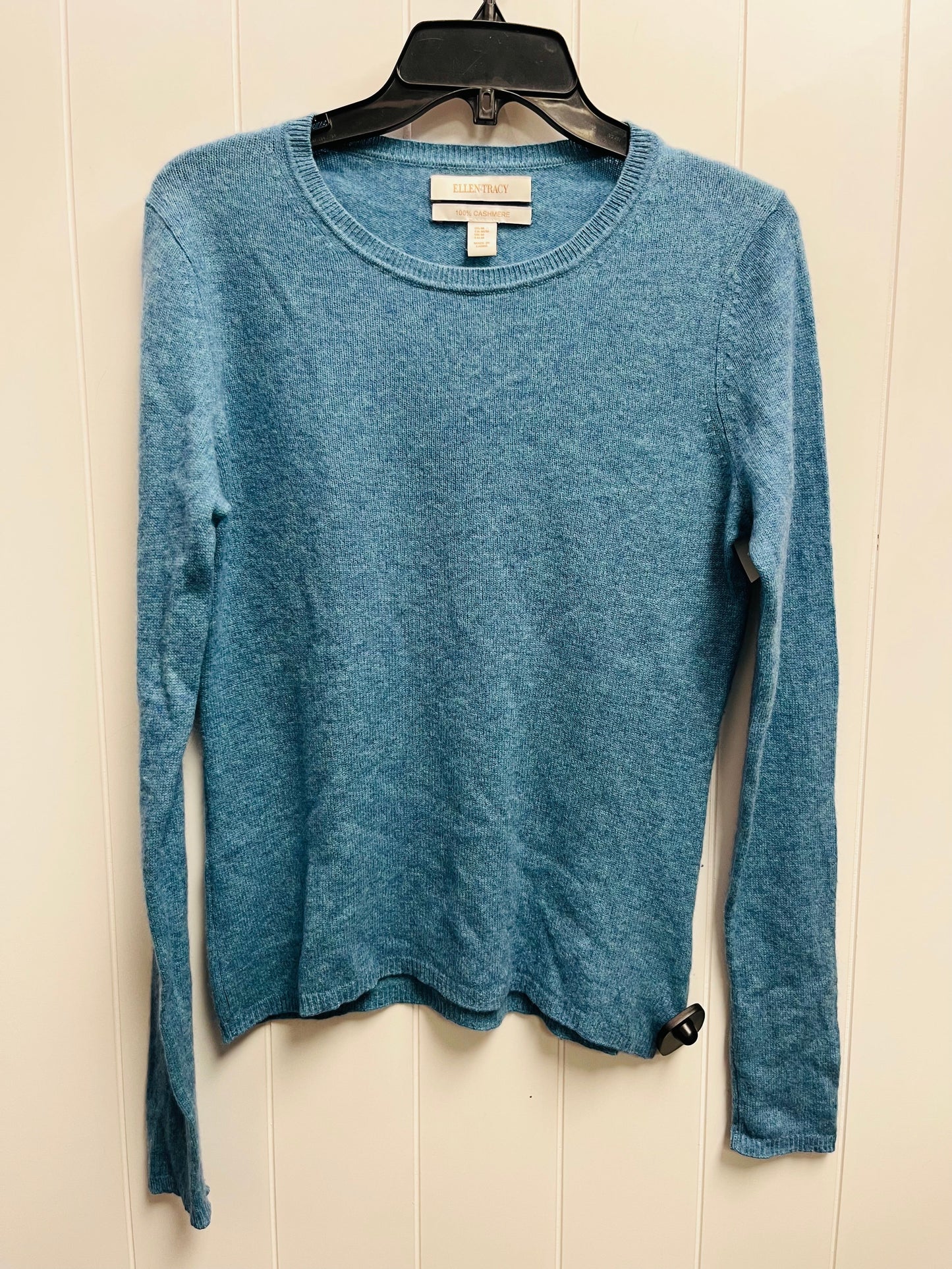 Sweater Cashmere By Ellen Tracy In Blue, Size: M