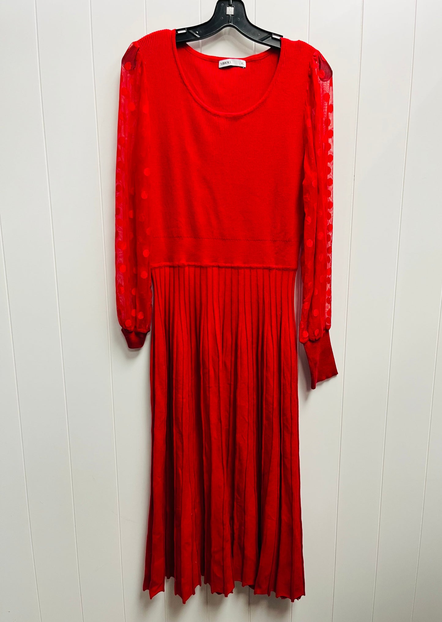 Dress Sweater By miholl In Red, Size: Xl