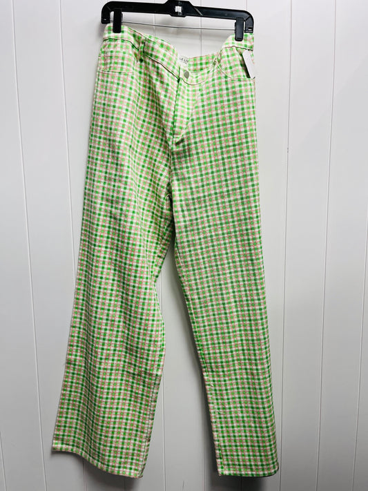 Pants Wide Leg By Le Lis In Green & Pink, Size: Xl