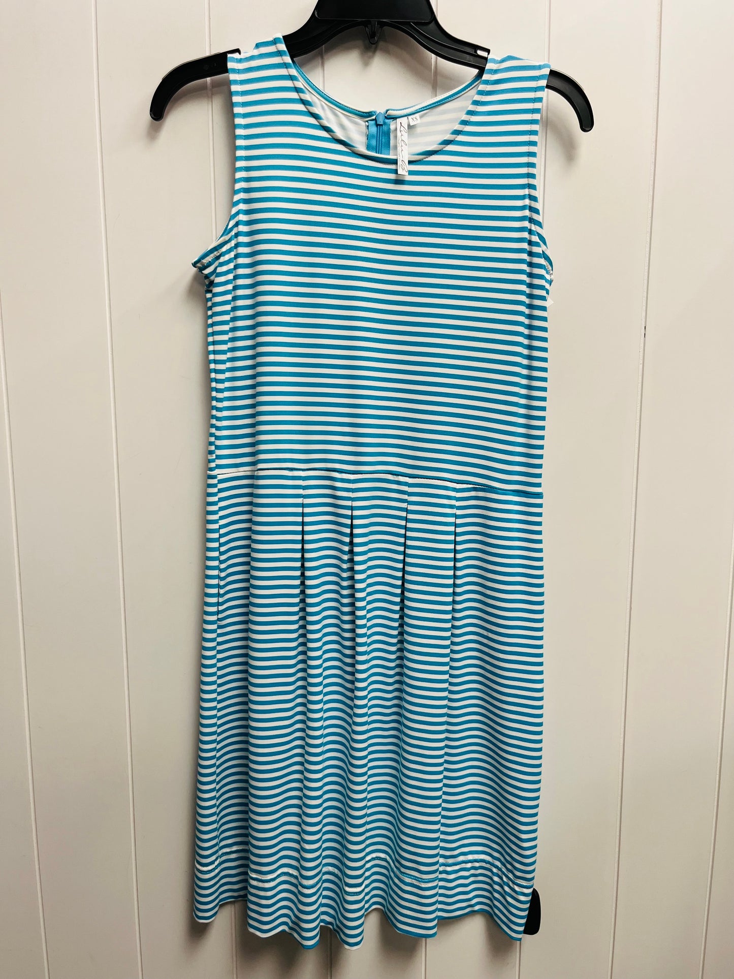 Dress Casual Short By lulu b In Blue & White, Size: Xs