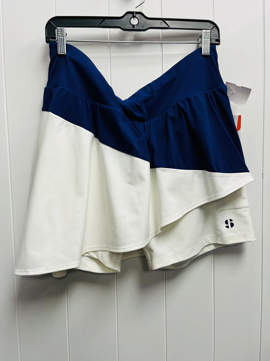 Skort By sports illustrated  In Blue & White, Size: Xl