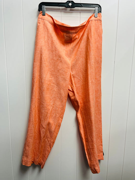 Pants Linen By Chicos In Orange, Size: L