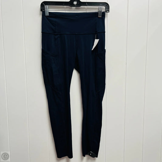 Athletic Capris By Lululemon In Blue, Size: 6