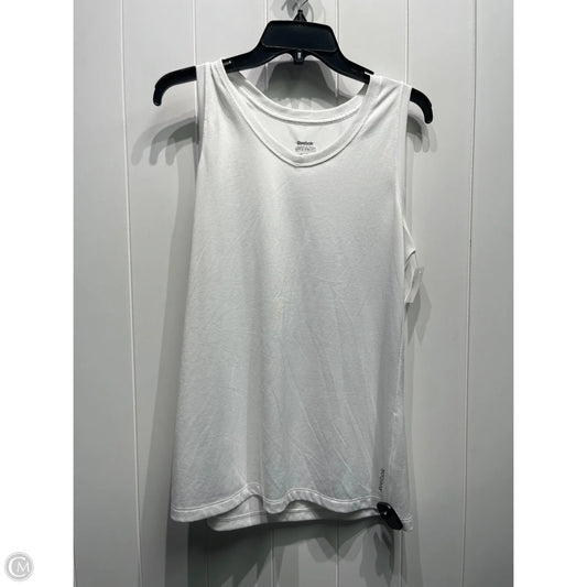 Athletic Tank Top By Reebok In White, Size: L