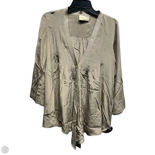 Top 3/4 Sleeve By Elizabeth And James In Tan, Size: S