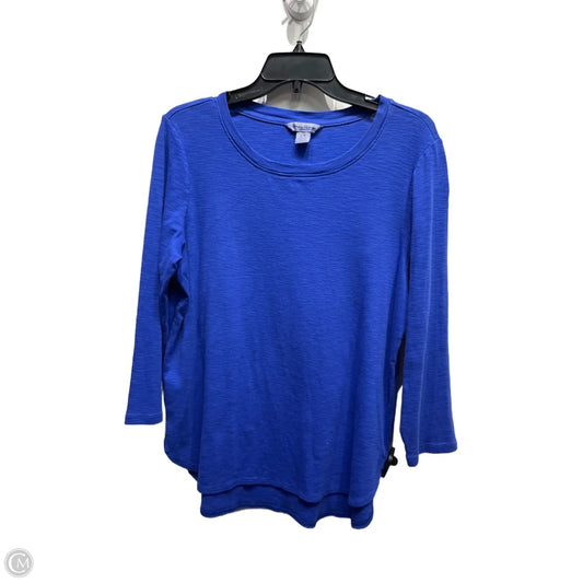 Top Long Sleeve Basic By Tommy Bahama In Blue, Size: L