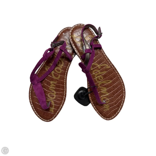 Sandals Flats By Sam Edelman In Purple, Size: 7