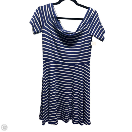 Dress Casual Short By White House Black Market In Blue & White, Size: S