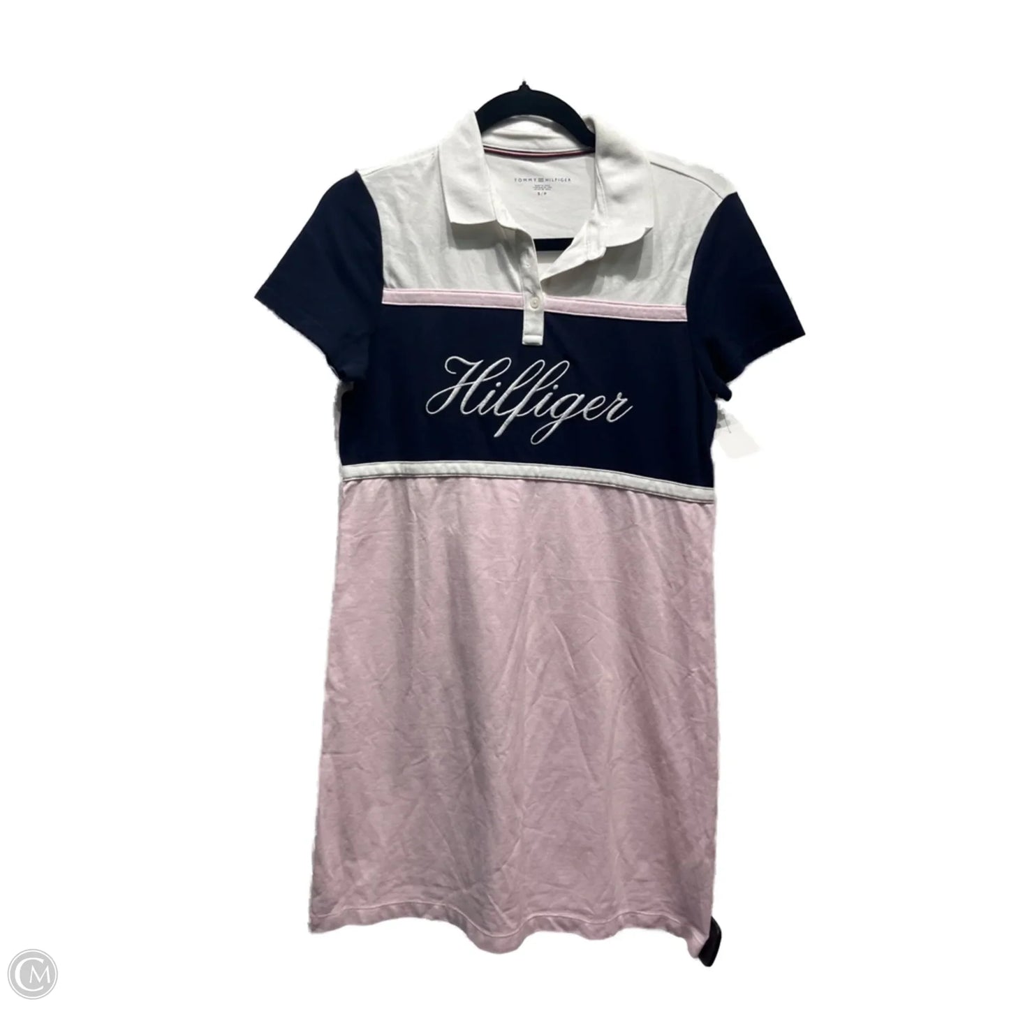 Dress Casual Short By Tommy Hilfiger In Blue & White, Size: S