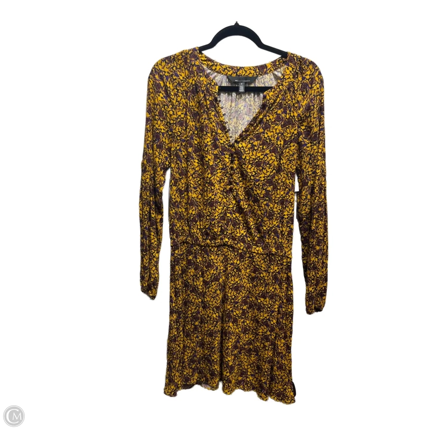 Dress Work By White House Black Market In Purple & Yellow, Size: S