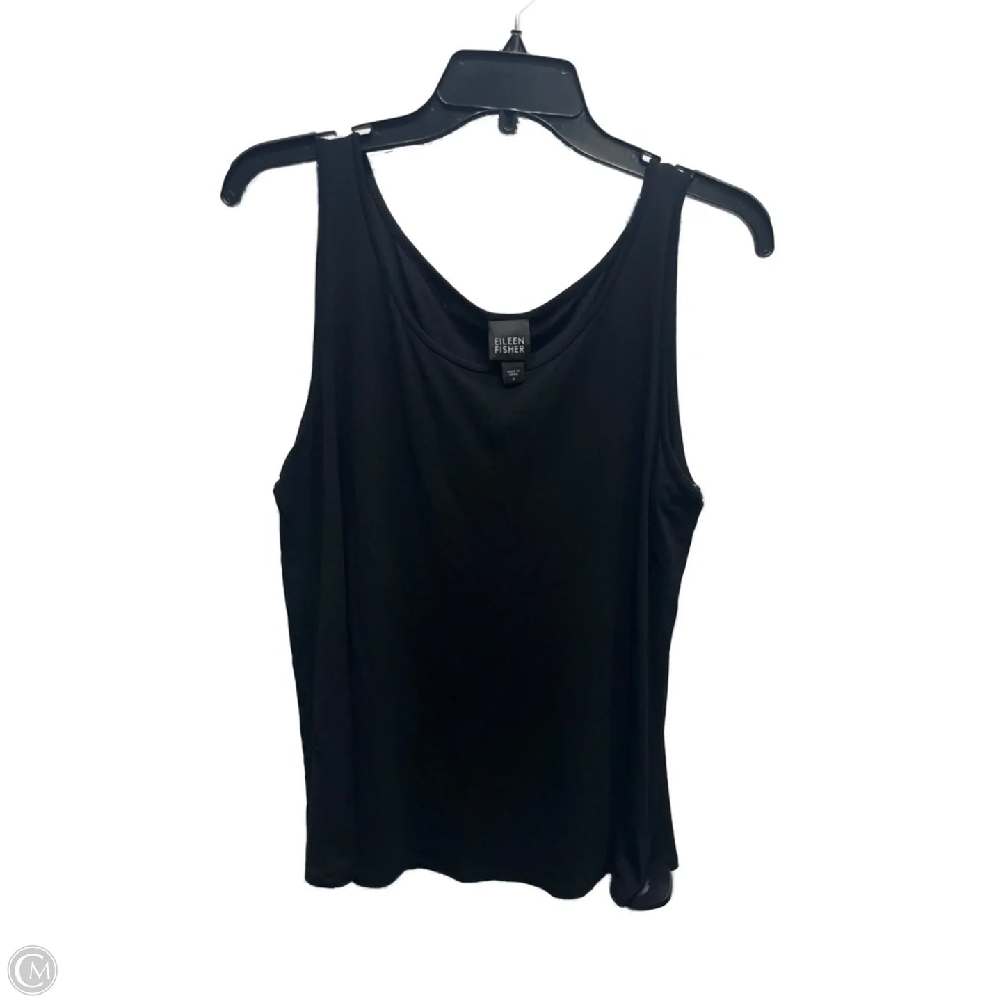 Top Sleeveless By Eileen Fisher In Black, Size: L