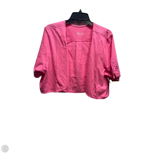 Bolero By Denim And Company In Pink, Size: Xl