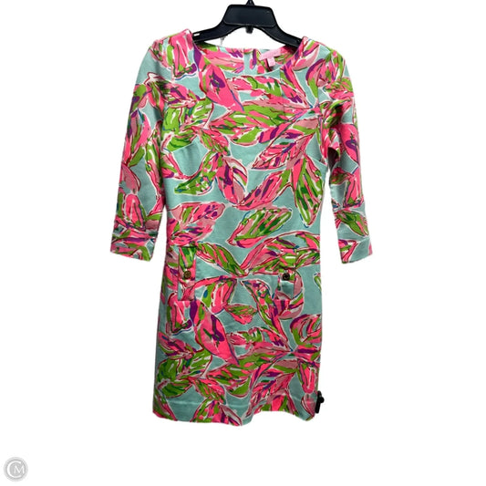 Dress Designer By Lilly Pulitzer In Green & Pink, Size: xs