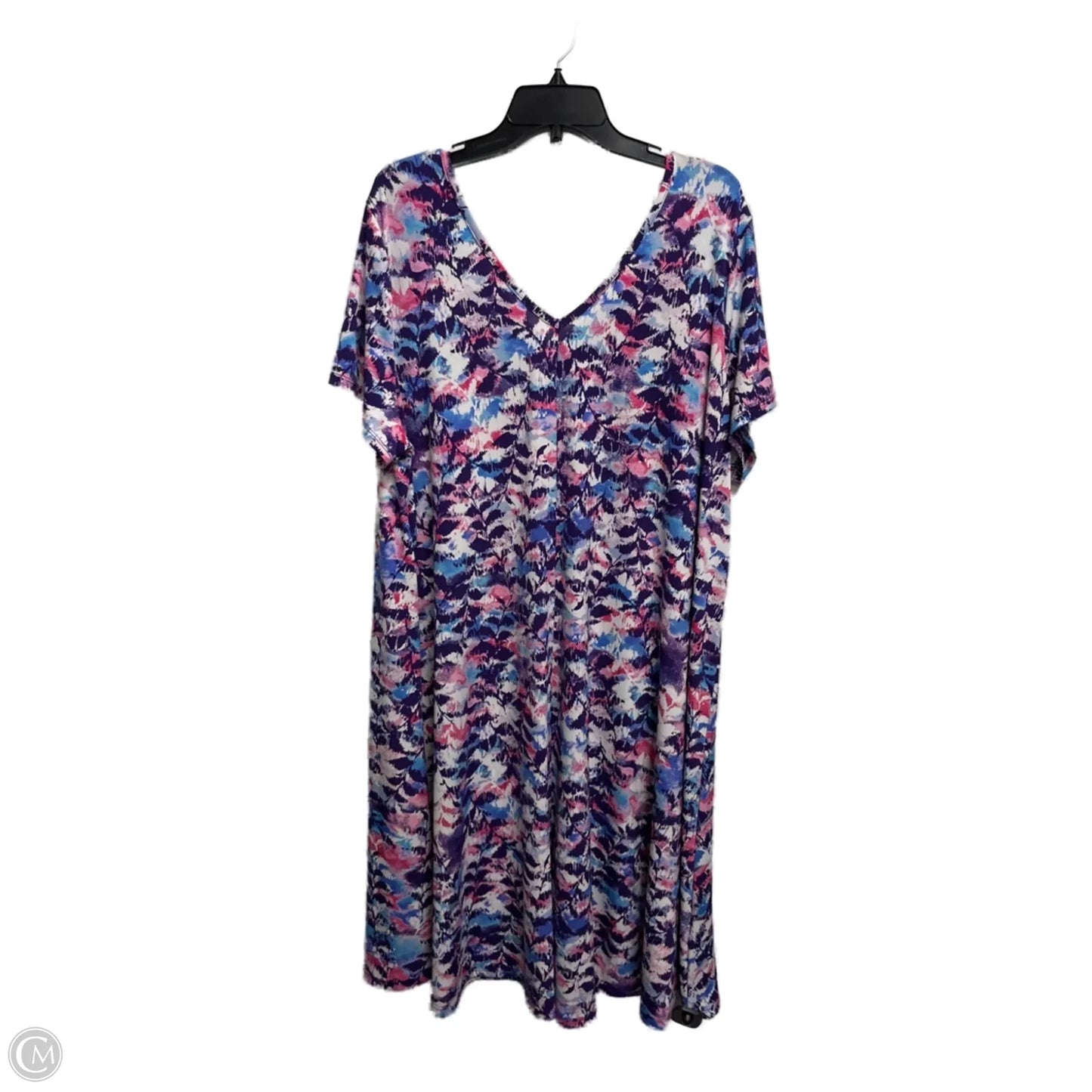 Dress Casual Short By Romans In Purple & Red, Size: 22