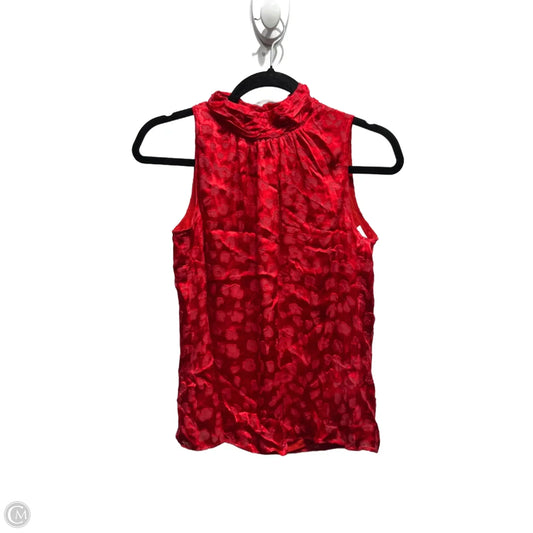 Top Sleeveless By White House Black Market In Red, Size: S