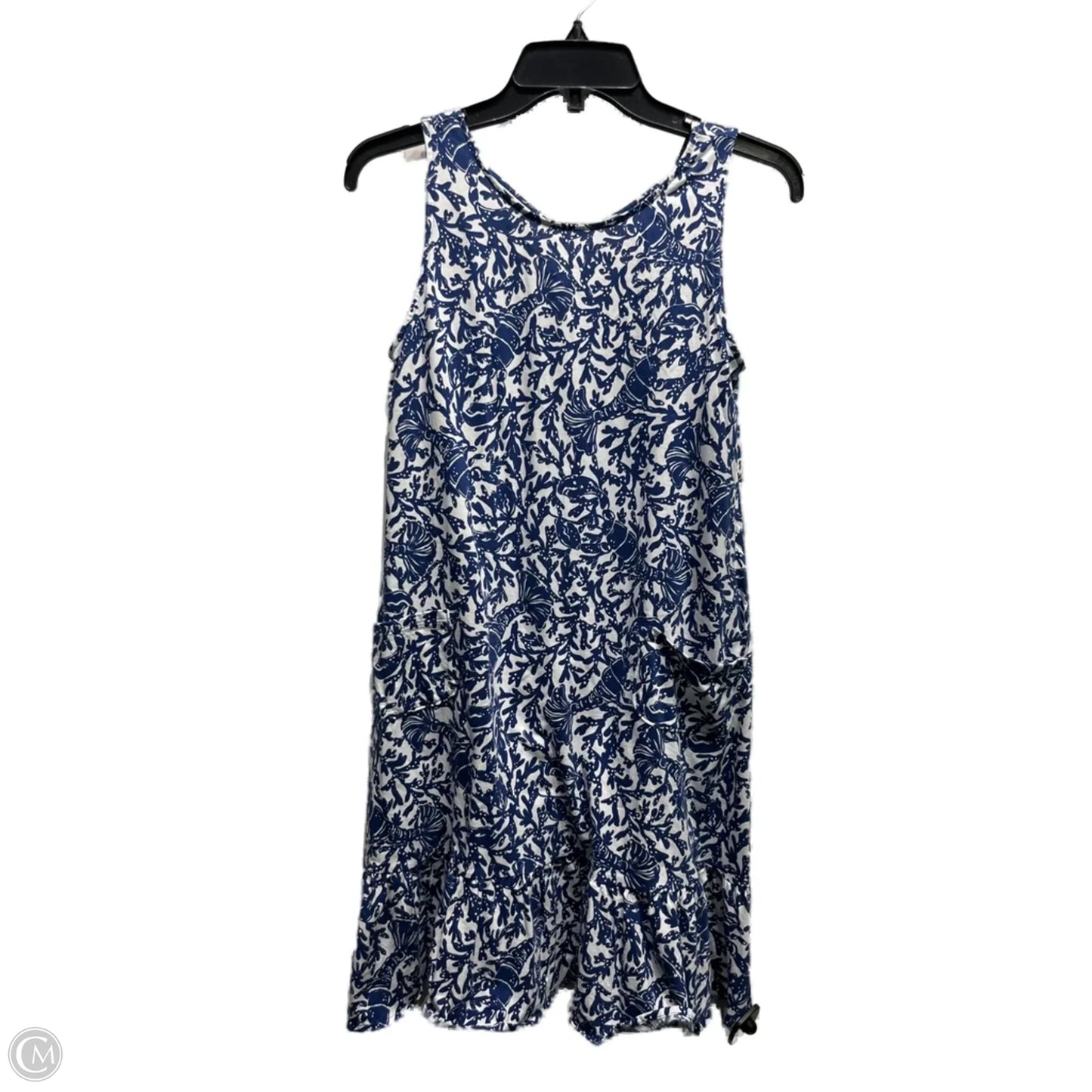 Dress Designer By Lilly Pulitzer In Blue & White, Size: Xs