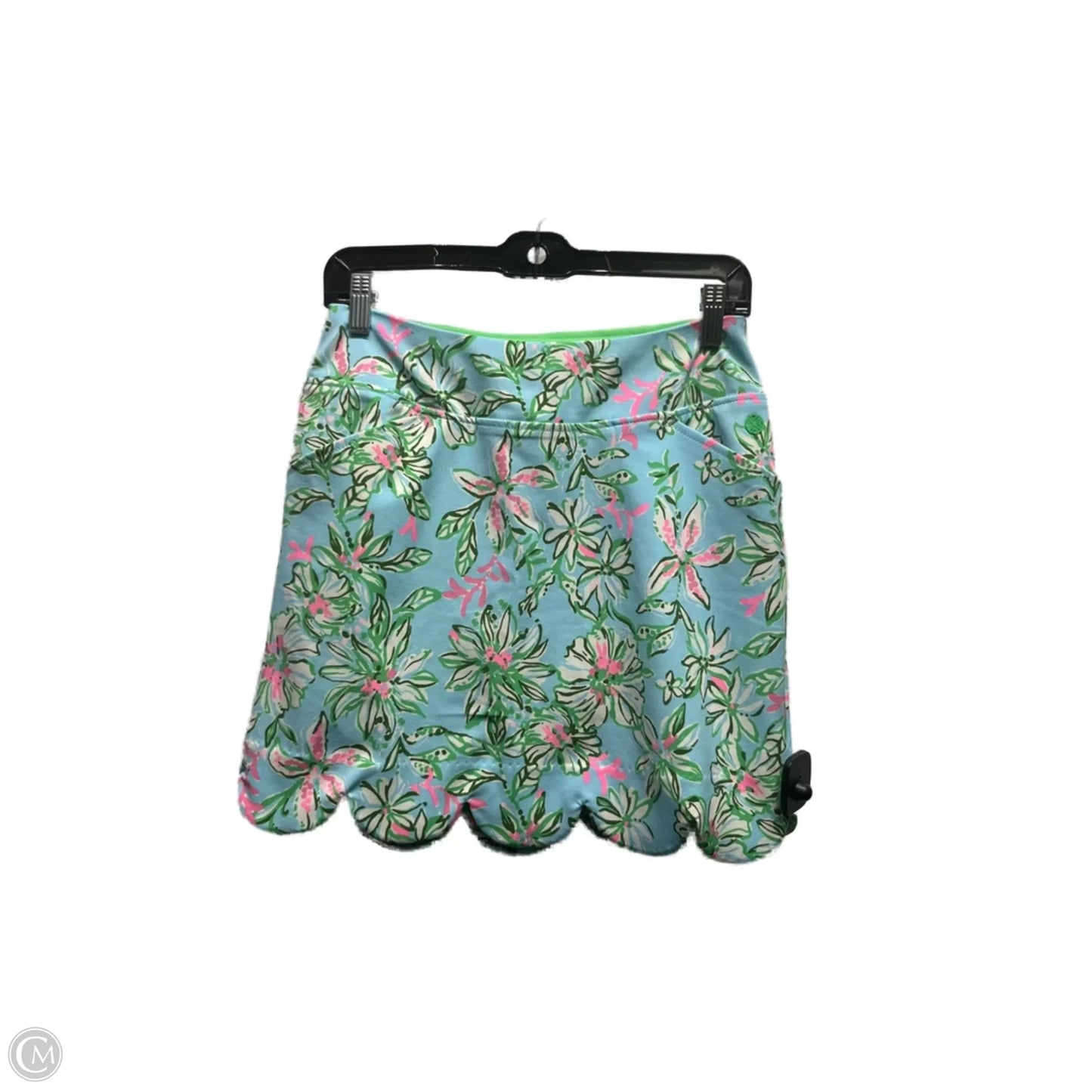 Skort Designer By Lilly Pulitzer In Blue & Green, Size: 0