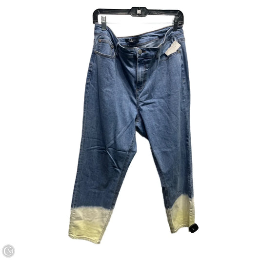 Jeans Skinny By Baccini In Blue Denim, Size: 16