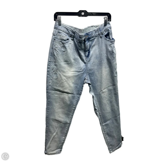 Jeans Skinny By Avenue In Blue Denim, Size: 16