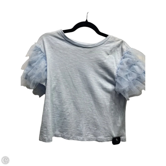 Top Short Sleeve By Lea & Viola In Blue, Size: Xs
