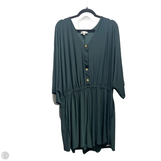 Romper By White Birch In Green, Size: 3x