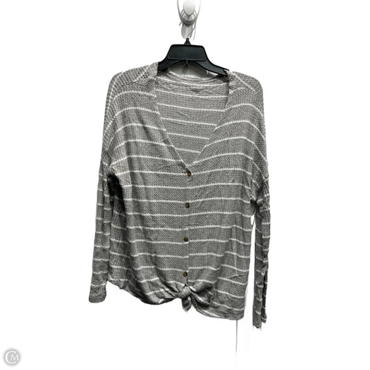 Sweater By American Eagle In Grey & White, Size: L