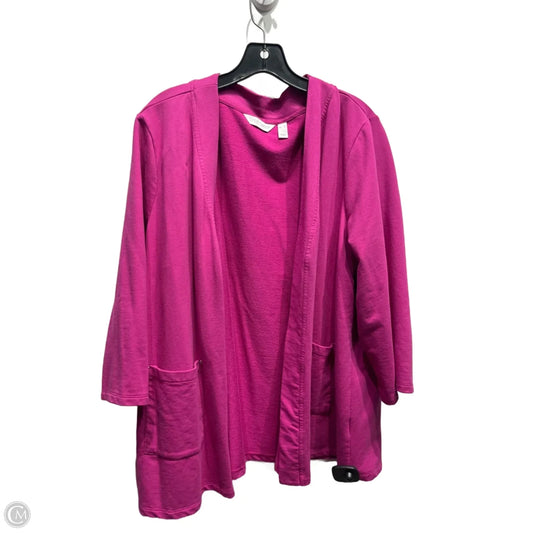 Sweater Cardigan By SPORTS SAVVY In Pink, Size: Xl