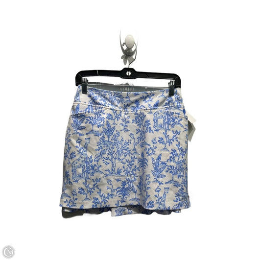 Skort Designer By Lilly Pulitzer In Blue & White, Size: 0