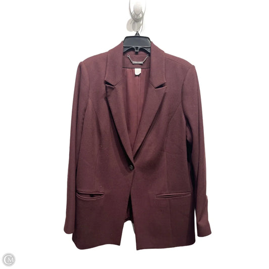 Blazer By White House Black Market In Maroon, Size: 18