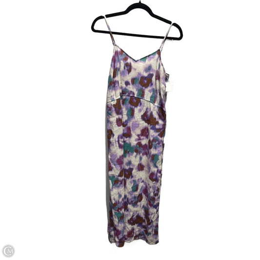 Dress Casual Midi By Universal Thread In Purple & Tan, Size: Xs