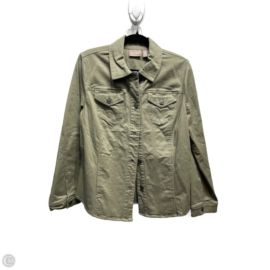 Jacket Other By Chicos In Green, Size: L