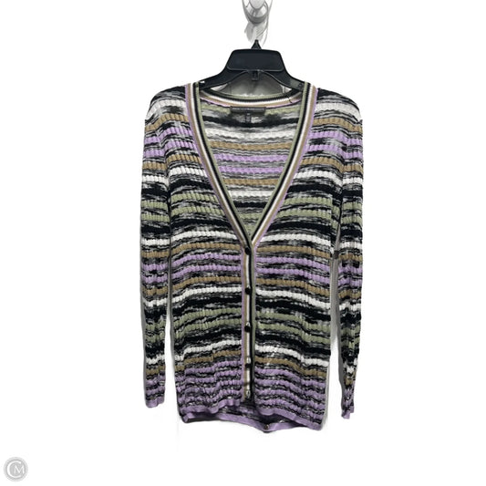 Sweater Cardigan By White House Black Market In Green & Purple, Size: Xs