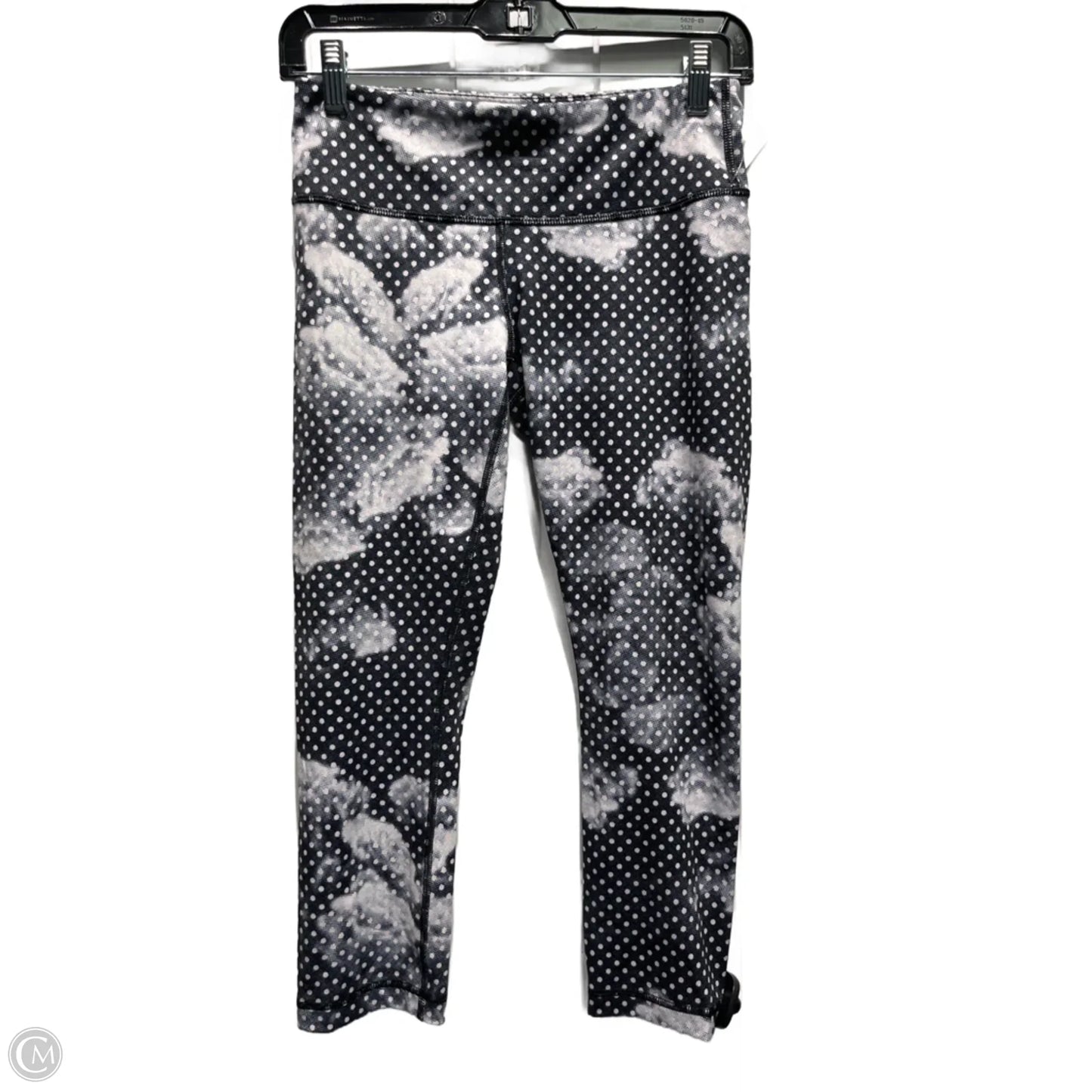 Athletic Leggings Capris By Lululemon In Black & White, Size: 6